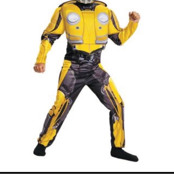 Child’s Muscle Transformers Bumblebee Costume 8/10 - Picture 2 of 5
